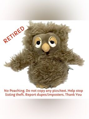 BNWT LONG RETIRED Jellycat BonBon the Owl so sweet!